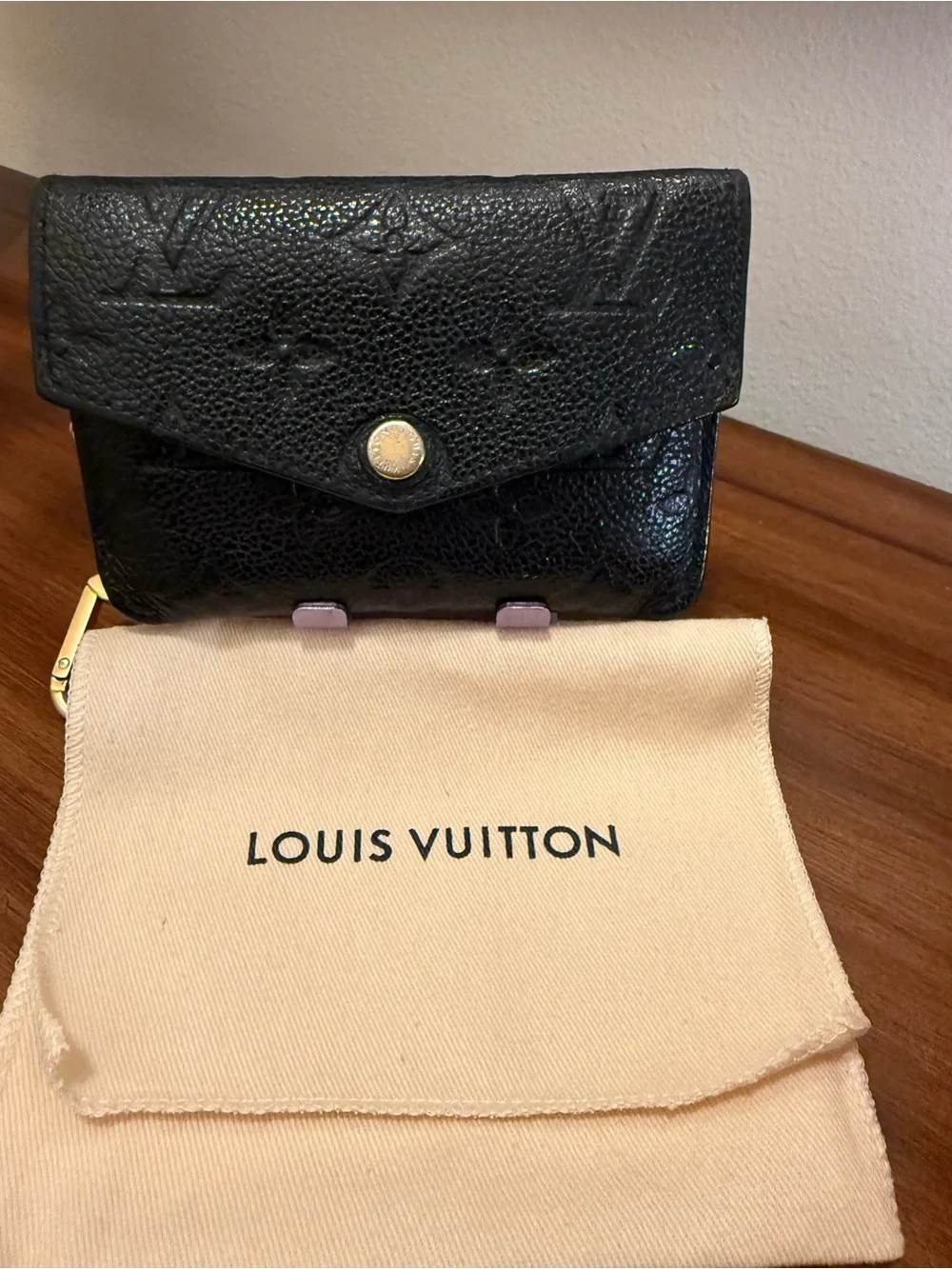 Louis Vuitton Black Monogram Envelope Wallet 💯authentic
